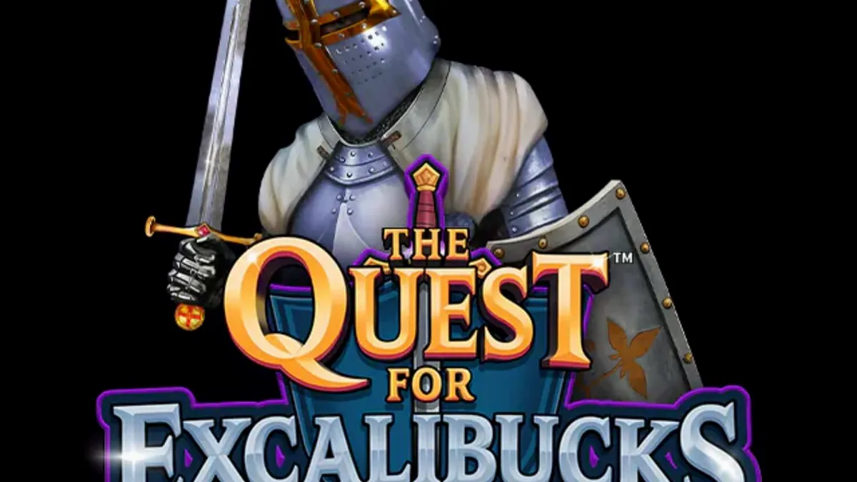 Pemandangan kastil abad pertengahan dalam slot The Quest for Excalibucks